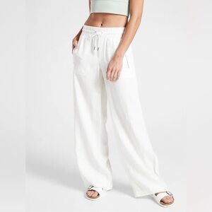 Athleta Women's Wide Leg White Pants